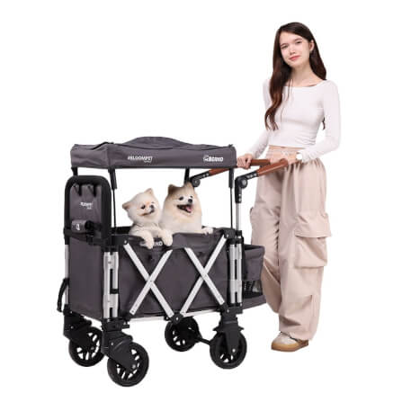 รถเข็นสัตว์เลี้ยง BERND BLOOM PET NANO - สีเทา_6